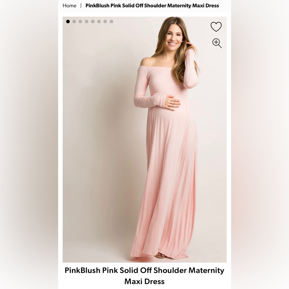 Pink Blush Maternity Dress in Pink